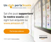 banner raccolta punti Amazon Un Click per la Scuola